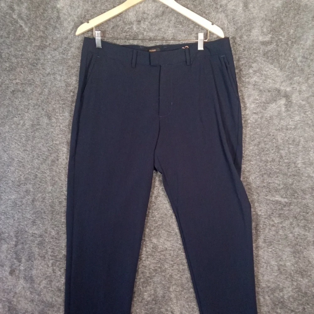 Quince Performance Stretch Dress Pants Slim Fit Navy Mens 34